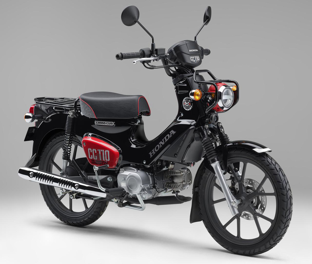 Xe số Honda Cross Cub 110 2022 về đại lý, 'uống' 1 lít xăng đi 67km