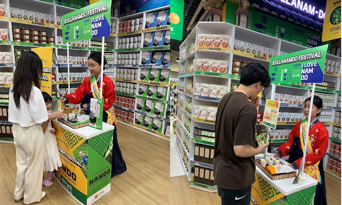 Thỏa sức mua sắm những sản phẩm ẩm thực đặc trưng của Jeollanam-do tại K-market.