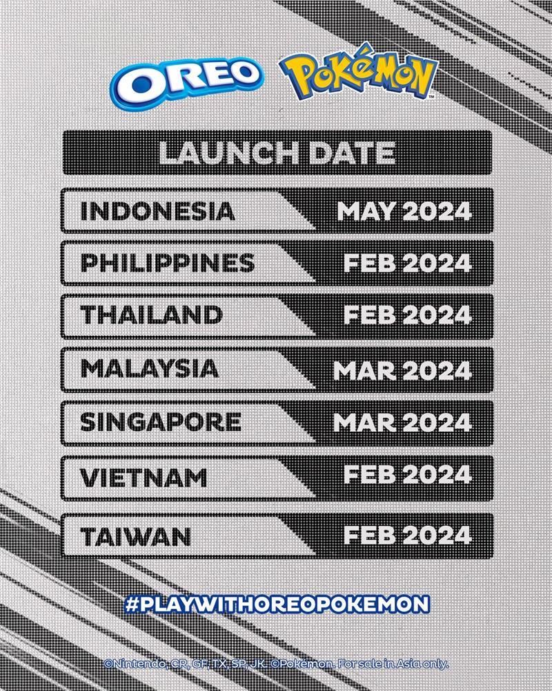 Cuộc phiêu lưu đặc sắc của bánh quy OREO và Pokémon đầu năm 2024